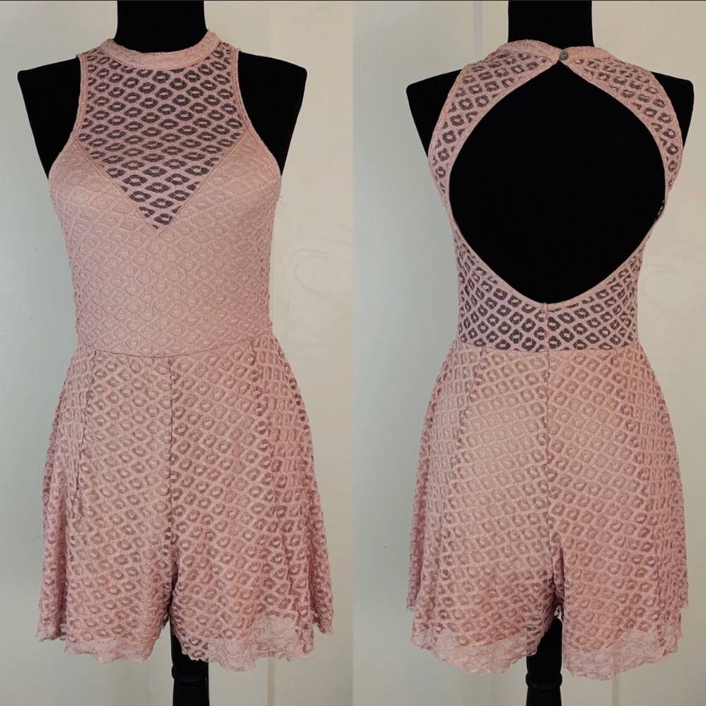 Lavendar lace romper from Express! Great for a night out on the town!
